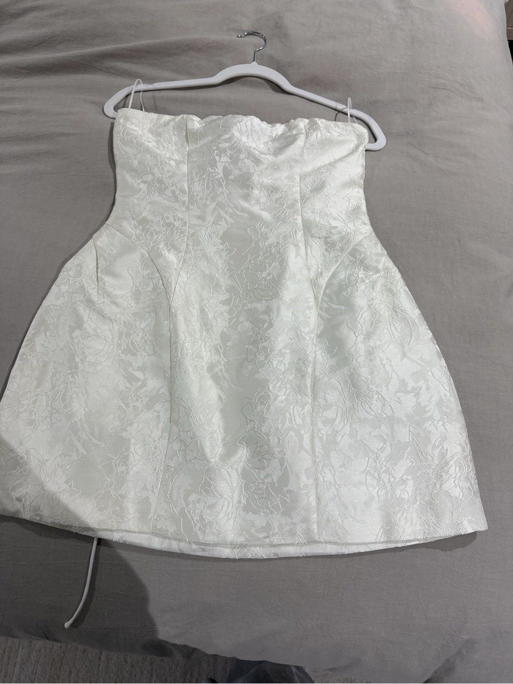 REVOLVE Ivory Strapless Jacquard Party Dress for Girls